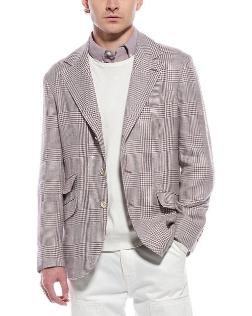 Linen & Wool-Blend Blazer