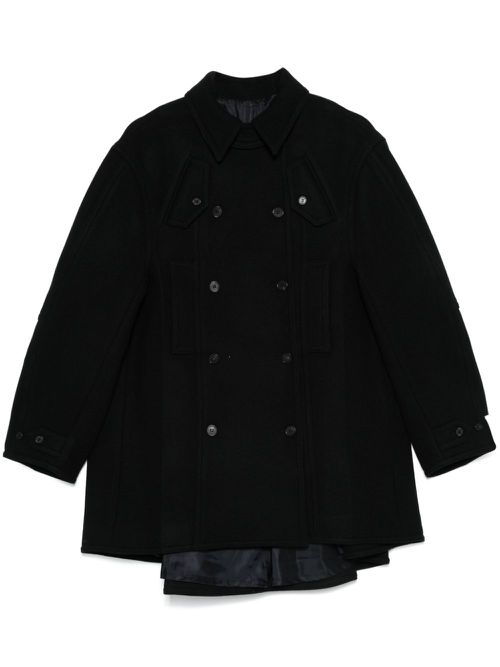 Double-breasted coat - Blue