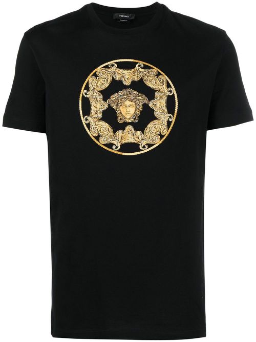 Medusa Head organic cotton T-shirt - Black