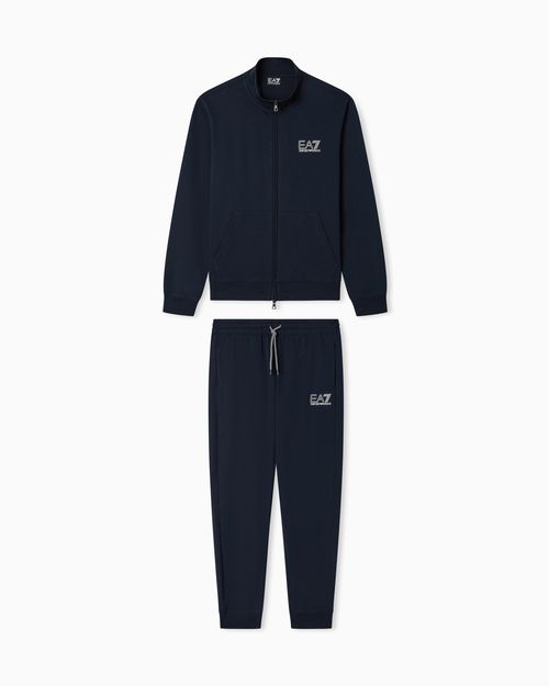 Visibility pure cotton zip-up tracksuit