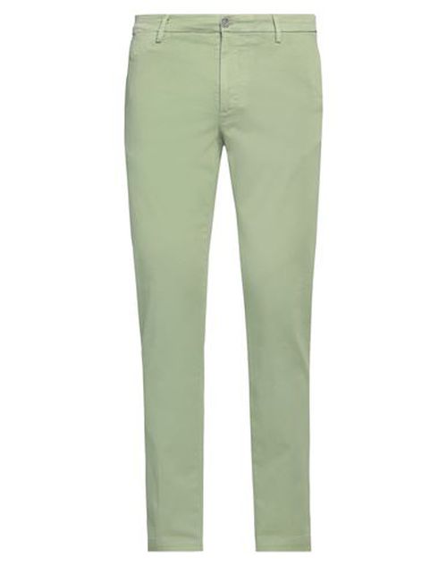 Alessandro Gilles Man Pants Sage green Size 32 Cotton, Elastane