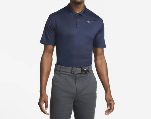 Men's Golf Polo Shirt In Obsidian White