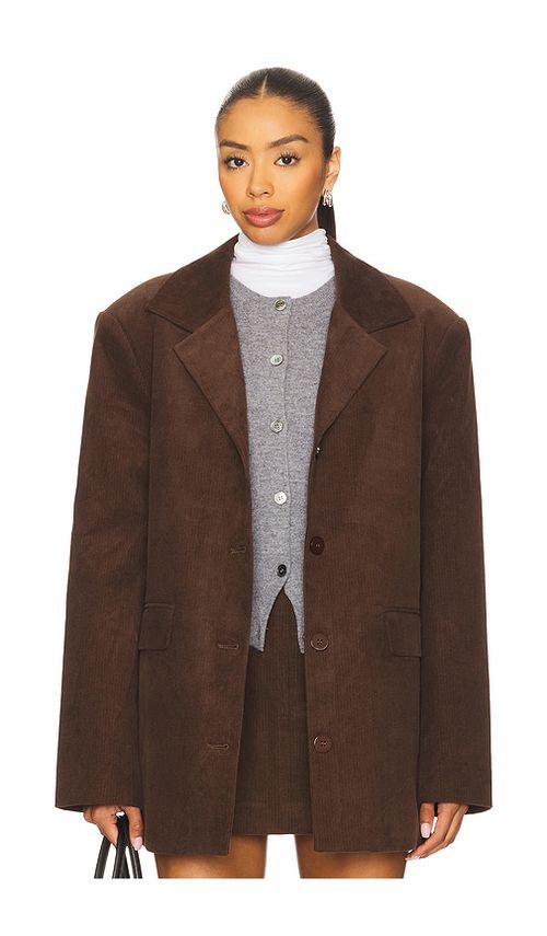 SER.O.YA Hera Blazer in Chocolate.  XS. Also in L, M