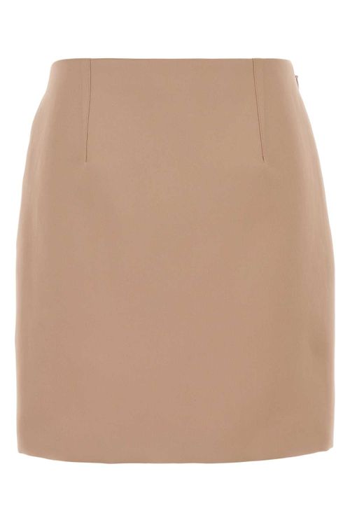 Tailored Pencil Skirt Skirt — Beige