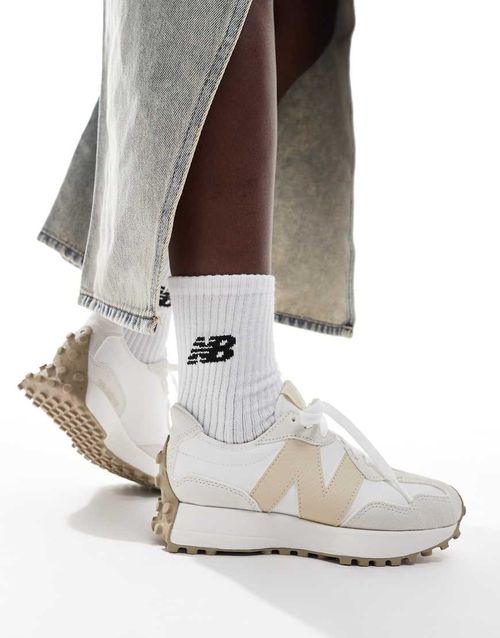 327 sneakers in off white with beige detail