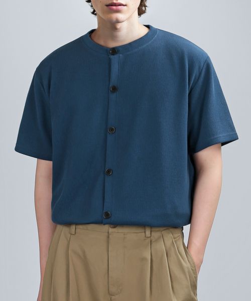 GAFF TEX ROUND HALF CARDIGAN