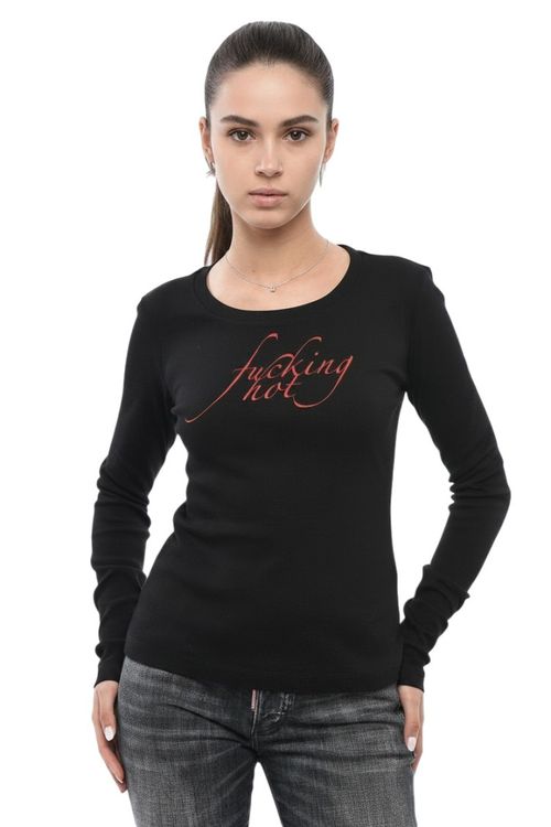Black Graphic Crew Neck T-Shirt