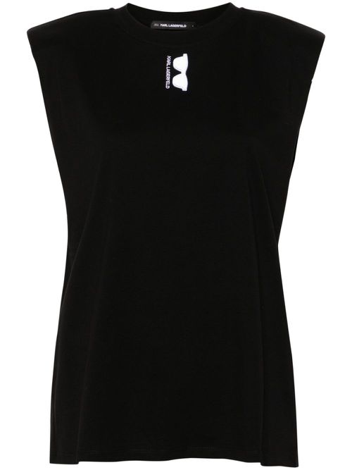 Top Sunglasses tank top - Black