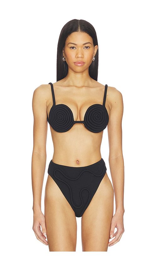 Nau Bikinis Athens Bikini Top in Black. - M also in