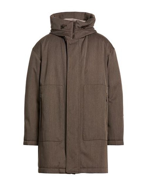 Man Coat Dark brown Size 40 Virgin Wool, Polyurethane