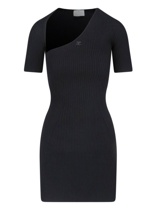 Courrèges Sleek Viscose-Blend Mini Dress for Women