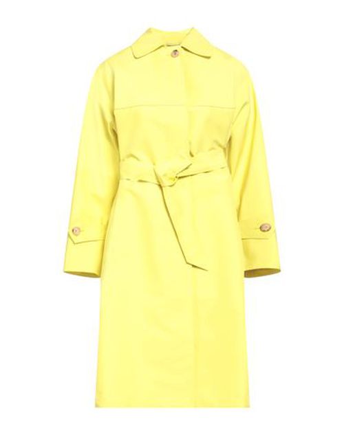 Sealup Woman Overcoat & Trench Coat Yellow Size 4 Polyester