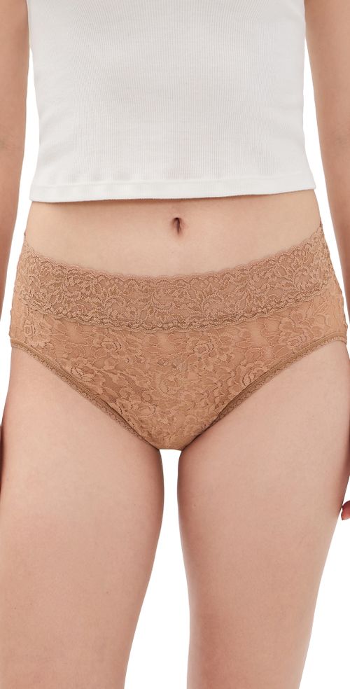 Signature Lace French Briefs Suntan