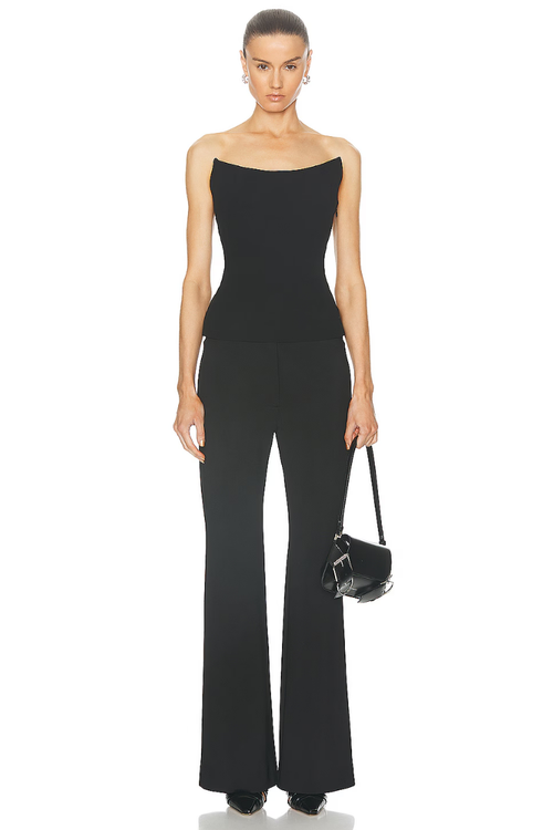 Corset Bustier Bodysuit — Black