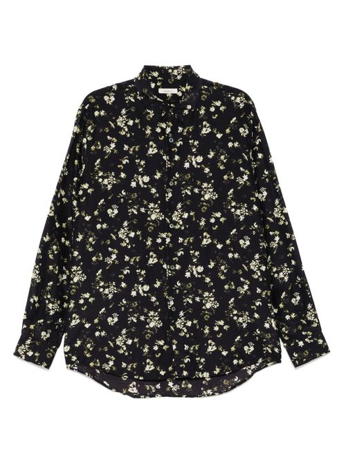 CALMLENCE flower-print shirt - Black