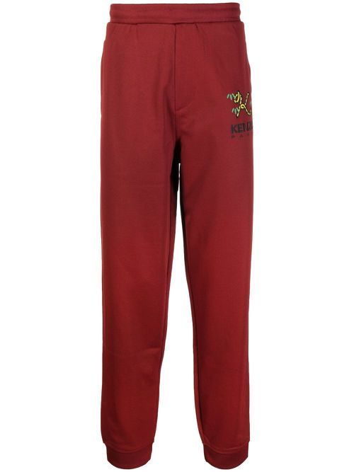 Logo-embroidered track pants