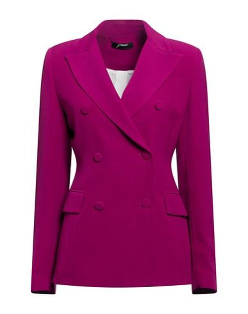 Woman Blazer Magenta Size 12 Polyester, Elastane, Acetate, Viscose