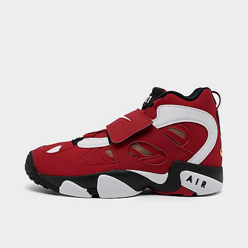 Men's Air Diamond Turf 2 Casual Shoes in Fire Red/White/Black