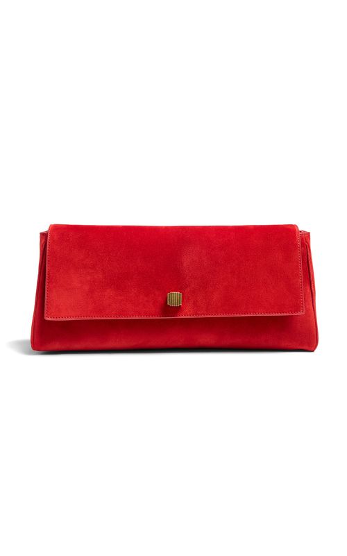 Audrey Suede Clutch
