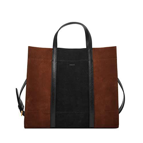 Fossil Women's Carmen Leather Shopper Tote Purse Handbag
