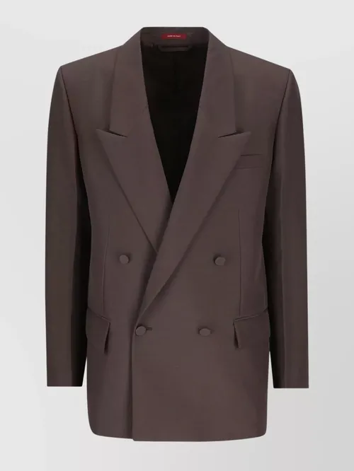 Gucci - double-breasted technical panama jacket