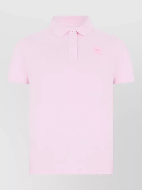 Canada Goose - short sleeve polo shirt logo detai