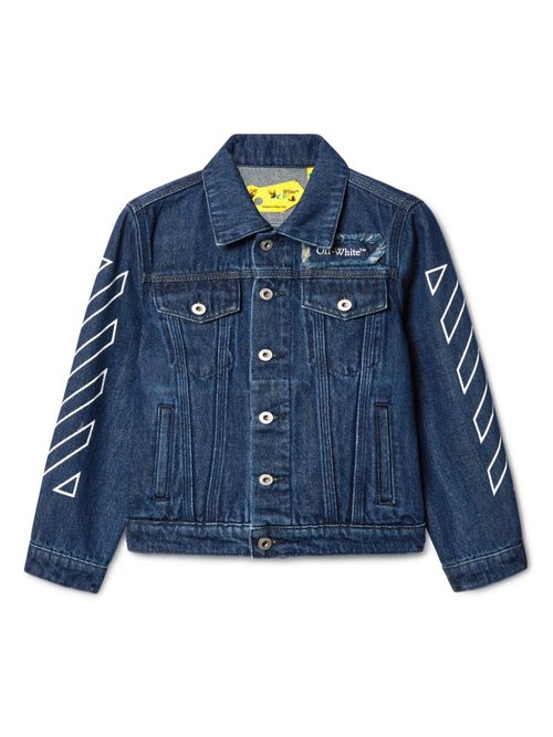 Bookish Patch denim jacket - Blue