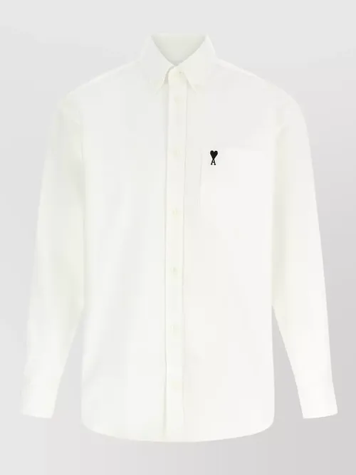 Ami Paris - ami de coeur signature collar shirt