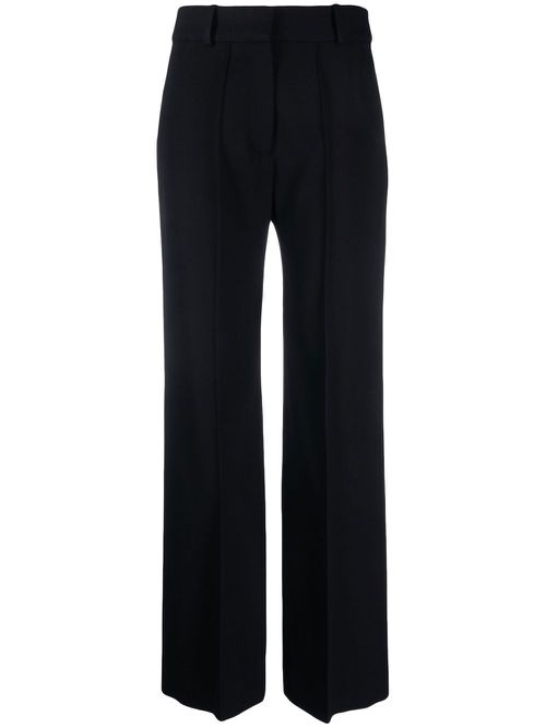Straight-leg tailored trousers - Black