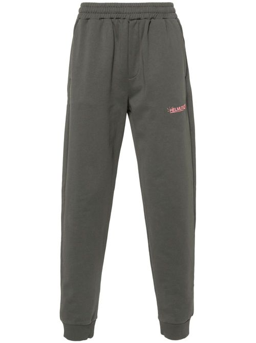 Logo-print cotton track pants - Grey