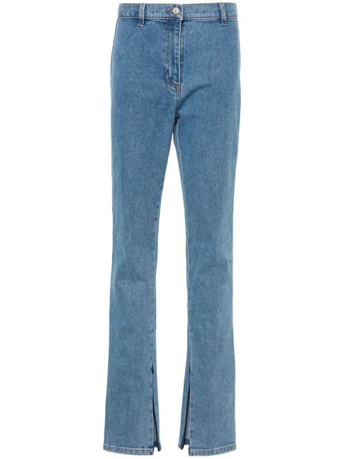 High-rise slim-fit jeans - Blue