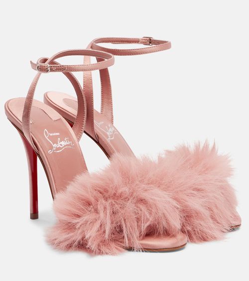 Patchoulina 100 crêpe satin sandals