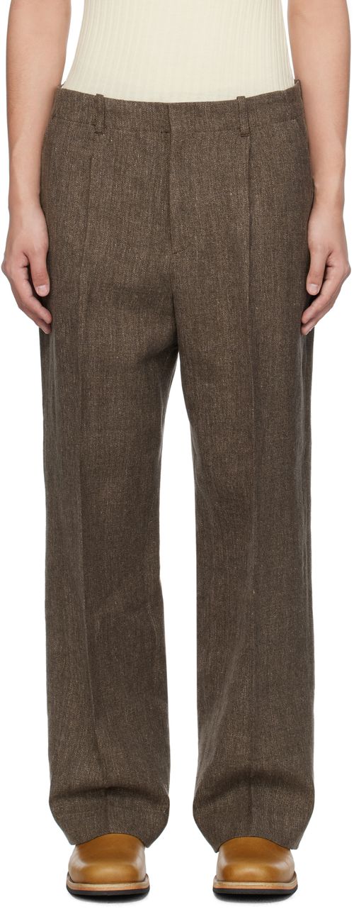 OUR LEGACY Brown Borrowed Chino Trousers