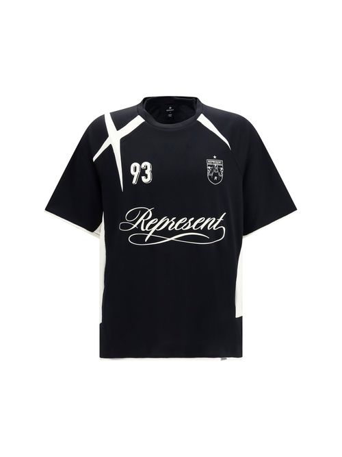 Football-Inspired Logo T-Shirt — Black