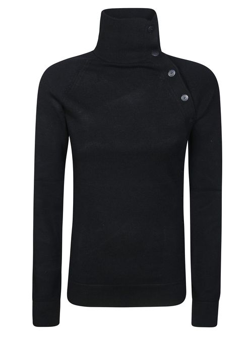 Women's Slim Fit Mock Neck Polo Sweater in Viscose