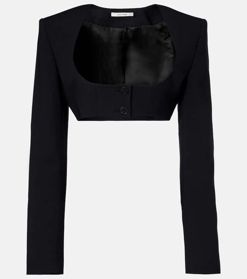 Crêpe crop top