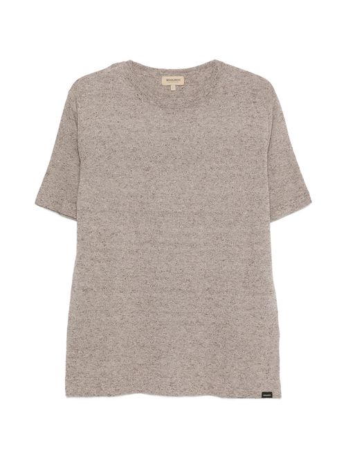 Men's Short-Sleeve Cotton-Linen Knit T-Shirt