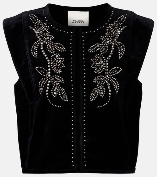 Poppy embellished vest