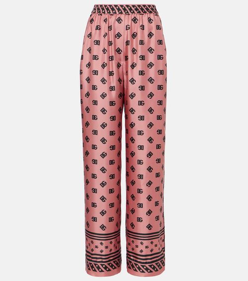 DG silk satin palazzo pants