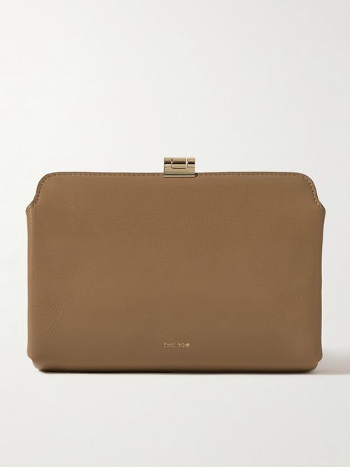 Amazon Textured-leather Clutch