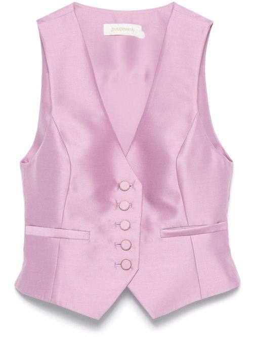 Illustration waistcoat - Pink