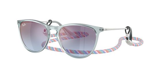 Ray-Ban per Bambino RJ9060SF Junior Erika Vestibilità Orientale 7223U0 Occhiali da Sole Blu per Bambino