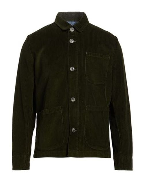 Man Jacket Dark green Size M Cotton
