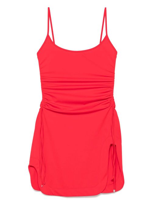 The Attico adjustable-side straps mini dress - Red