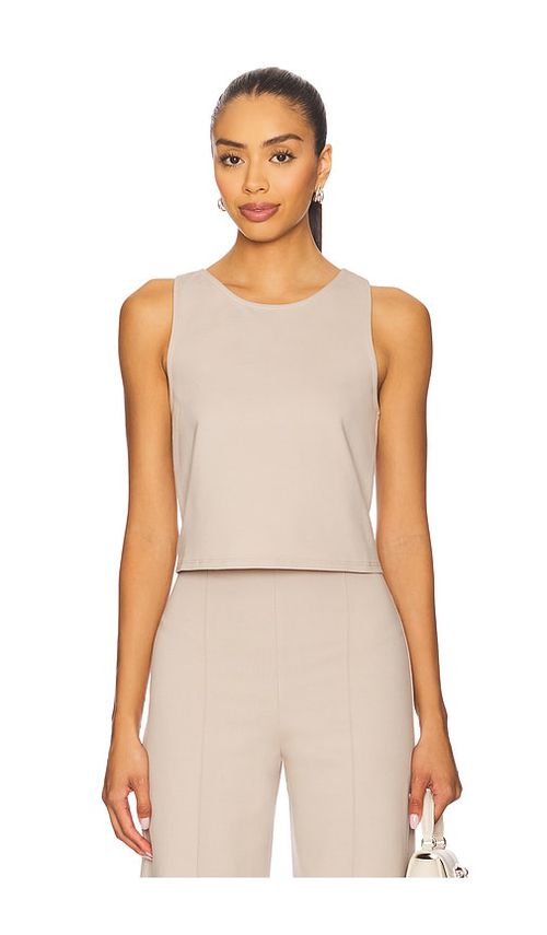 Ripley Rader Ponte Knit Tank Top in Black. - L also in S
