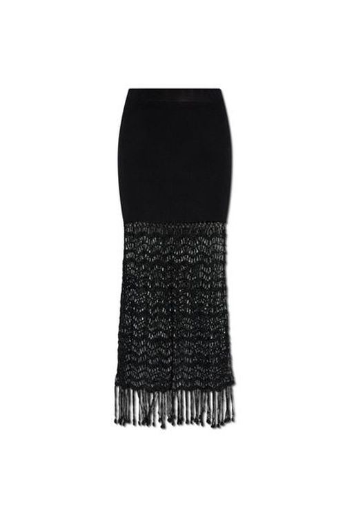 Ganni Fringed Maxi Skirt