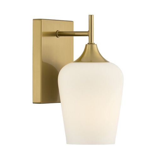 Octave 1-Light Wall Sconce in Warm Bra