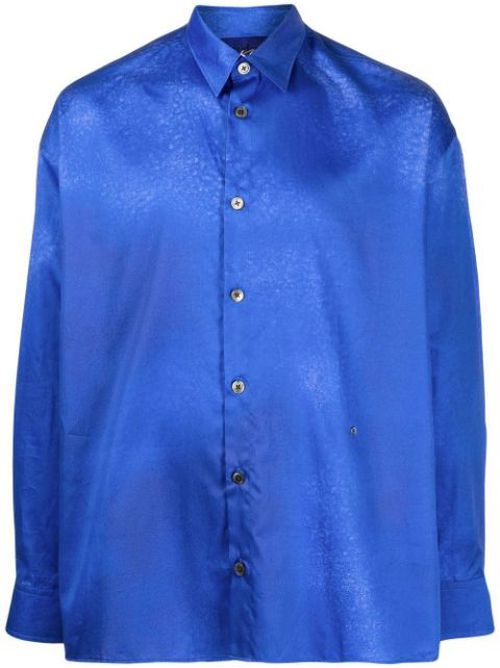 Spray-effect satin shirt