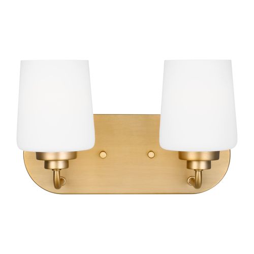 Windom 2-Light Bathroom Vanity Light in Satin Bra