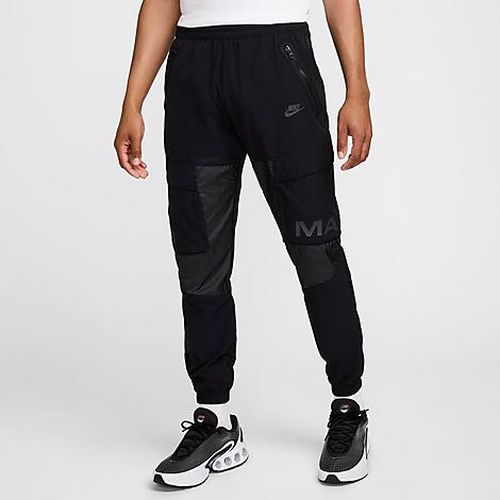 Men's Air Max Woven Cargo Pants in Black/Black